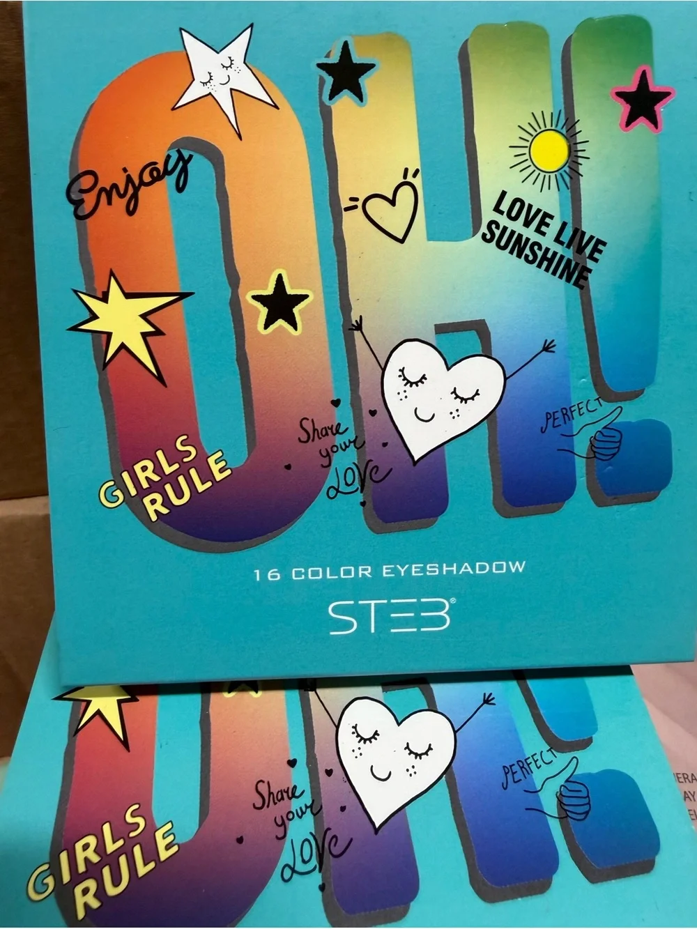 STEB Oh! Eyeshadow Palette is a 16 color makeup palette